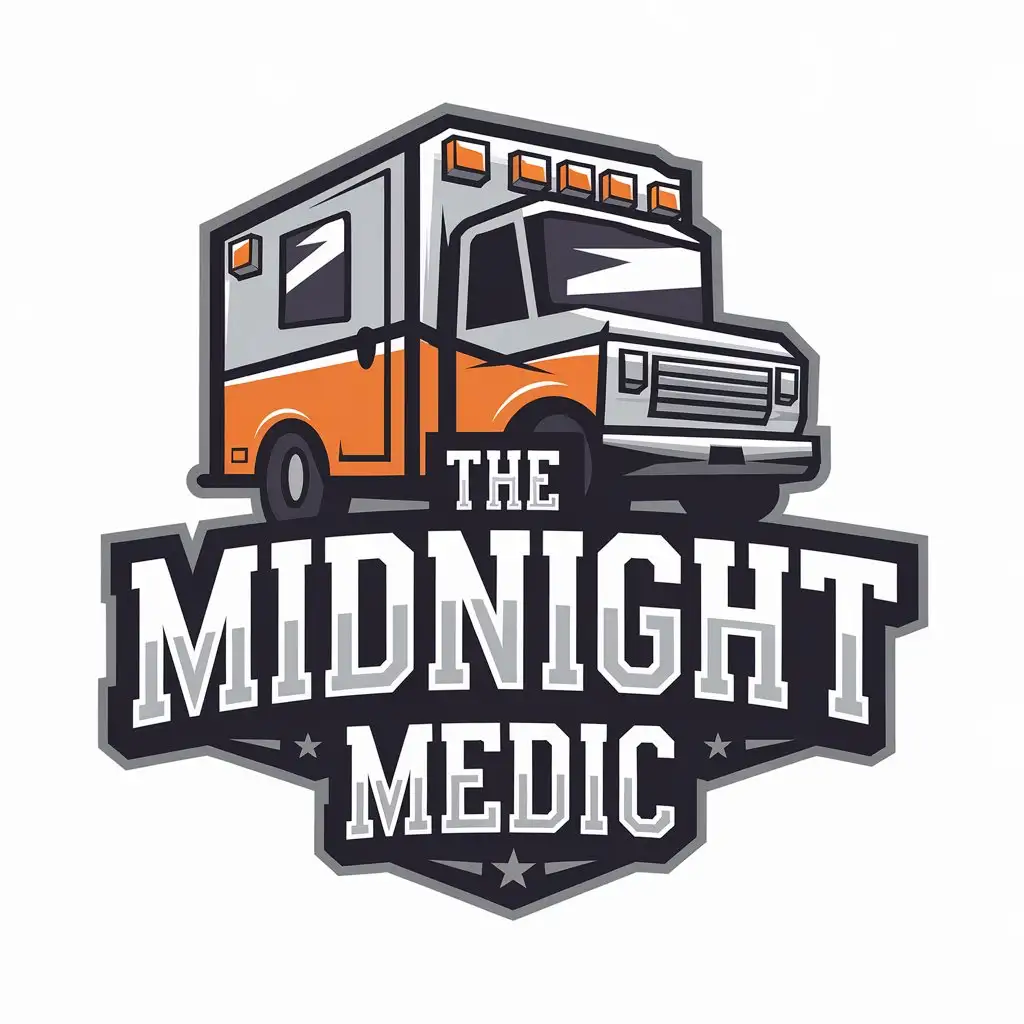 LOGO Design for The Midnight Medic Ambulance Symbol with Modern and Clear Style for Education Industry