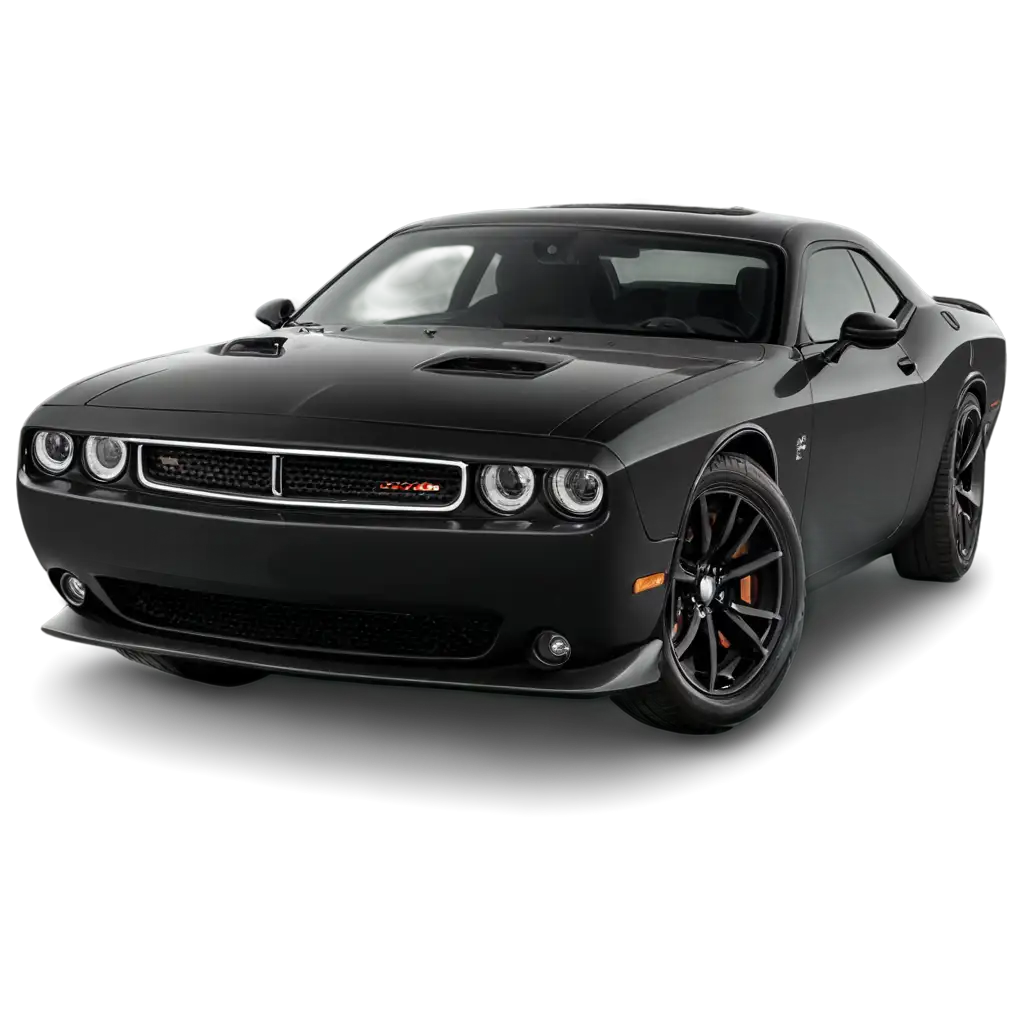 Dodge-Challenger-Black-Car-in-Action-HighQuality-PNG-Image-for-Dynamic-Visuals