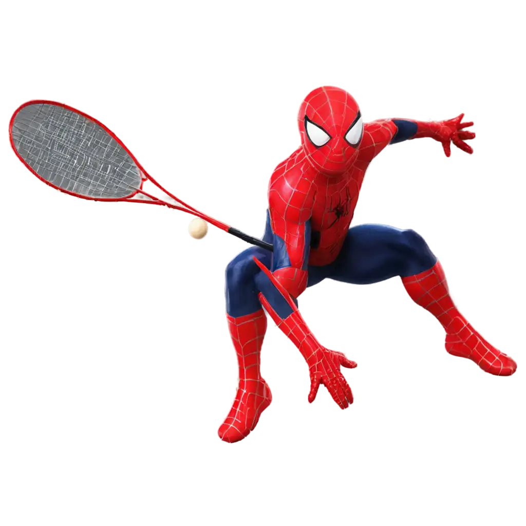 Spiderman-Badminton-PNG-HighQuality-Image-for-Dynamic-Creations