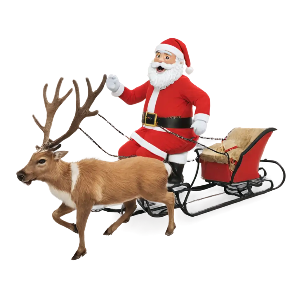 Santa-on-a-Sleigh-with-Reindeer-HighQuality-PNG-for-Festive-Designs