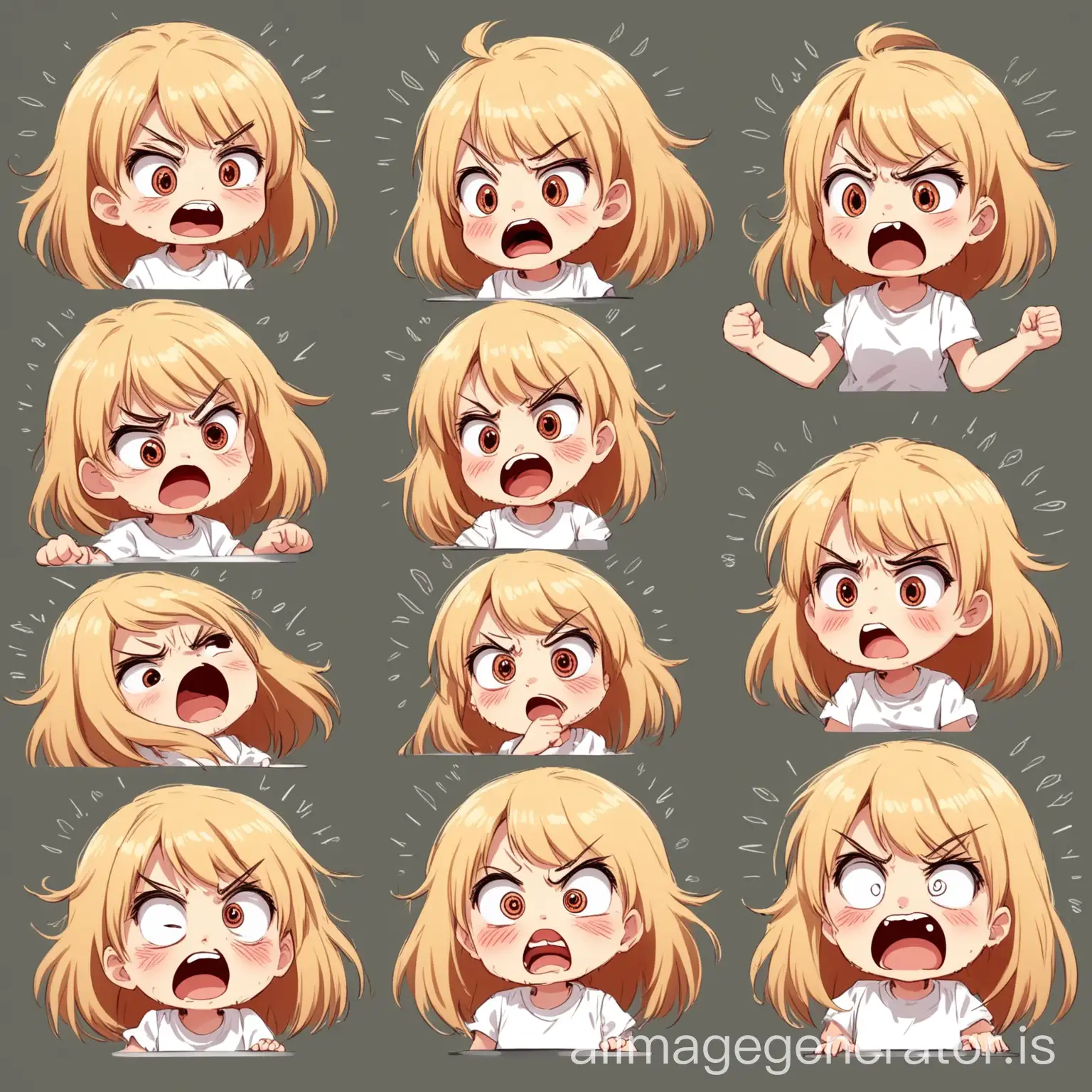 Emoticon-Table-Cute-Little-Girl-Expressing-16-Emotions-in-Dynamic-Poses