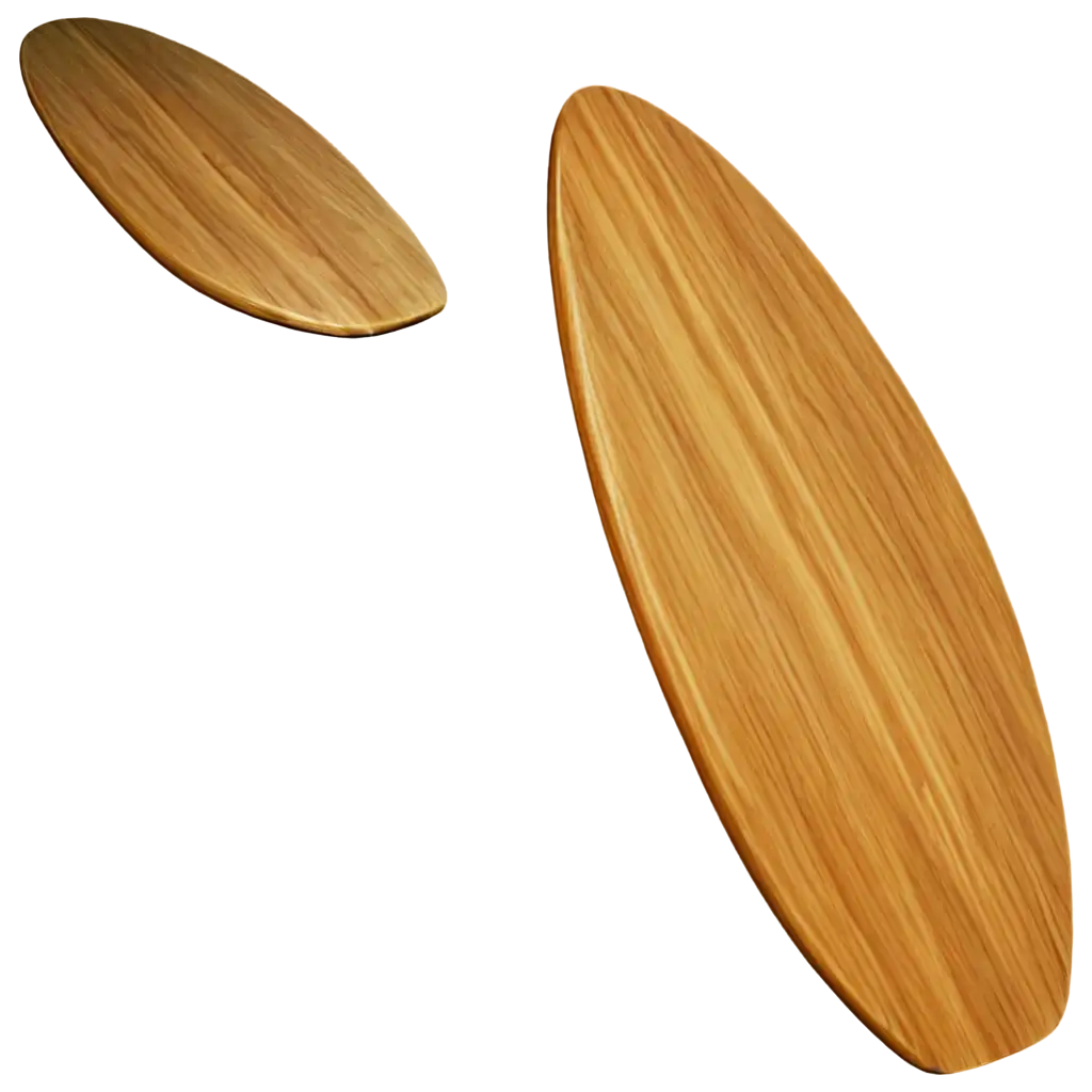 HighQuality-PNG-Image-of-a-Wooden-Surfboard-Create-and-Explore