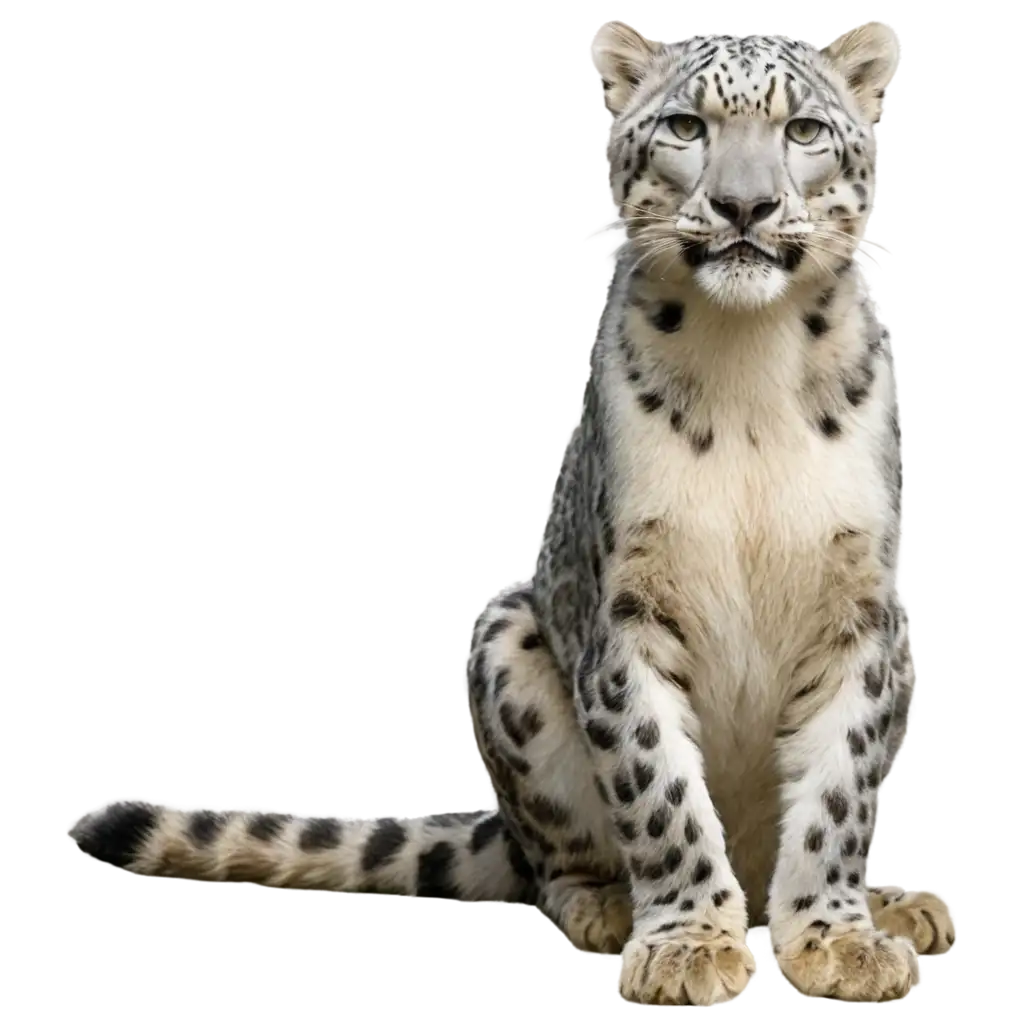 Snow-Leopard-Sitting-PNG-Image-HighQuality-Transparent-Artwork-for-Versatile-Use