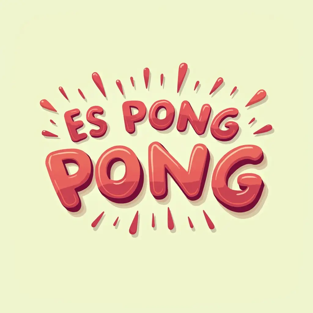 the cartoon image text logo reads 'es pongpong'