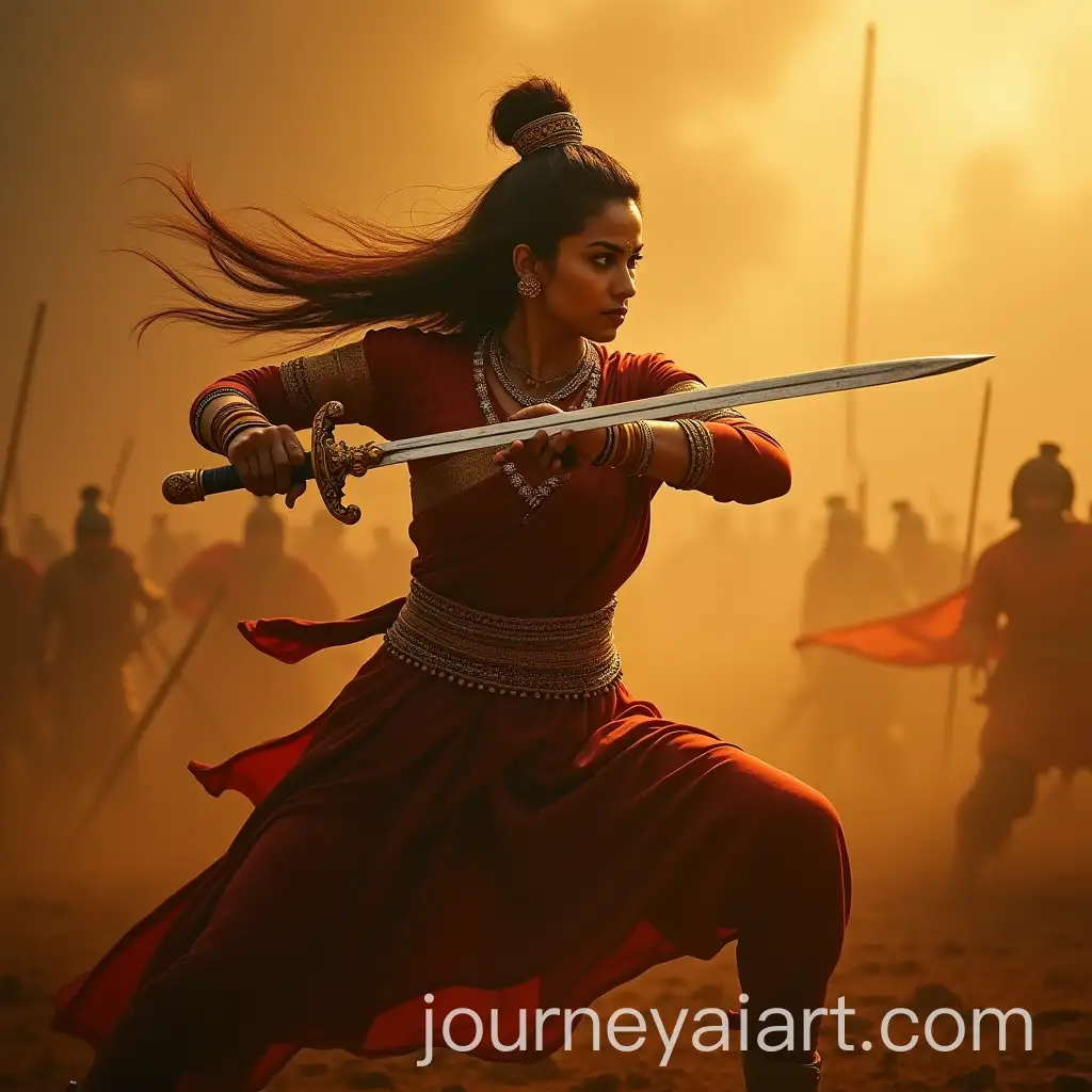 Queen-Lakshmibai-in-Battle-A-Symbol-of-Courage-and-Strength