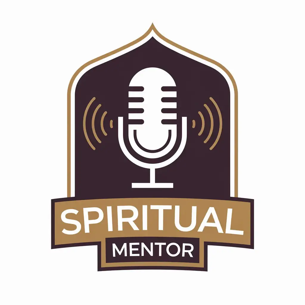 LOGO-Design-For-Spiritual-Mentor-Podcast-Mic-Symbol-in-Moderate-Style-for-Muslim-Industry