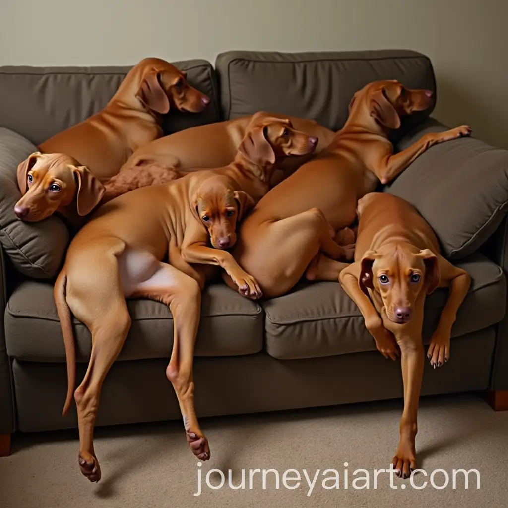 Many-Vizslas-Swarming-the-Couch