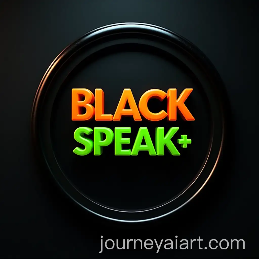 Modern-3D-Seal-Design-with-Bold-BLACK-SPEAK-Text-and-Metallic-Border