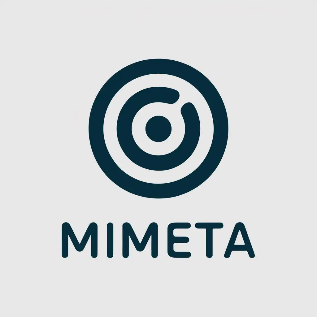 LOGO Design for MIMETA Vector Logo with Goal and Objective Symbolism on Clear Background