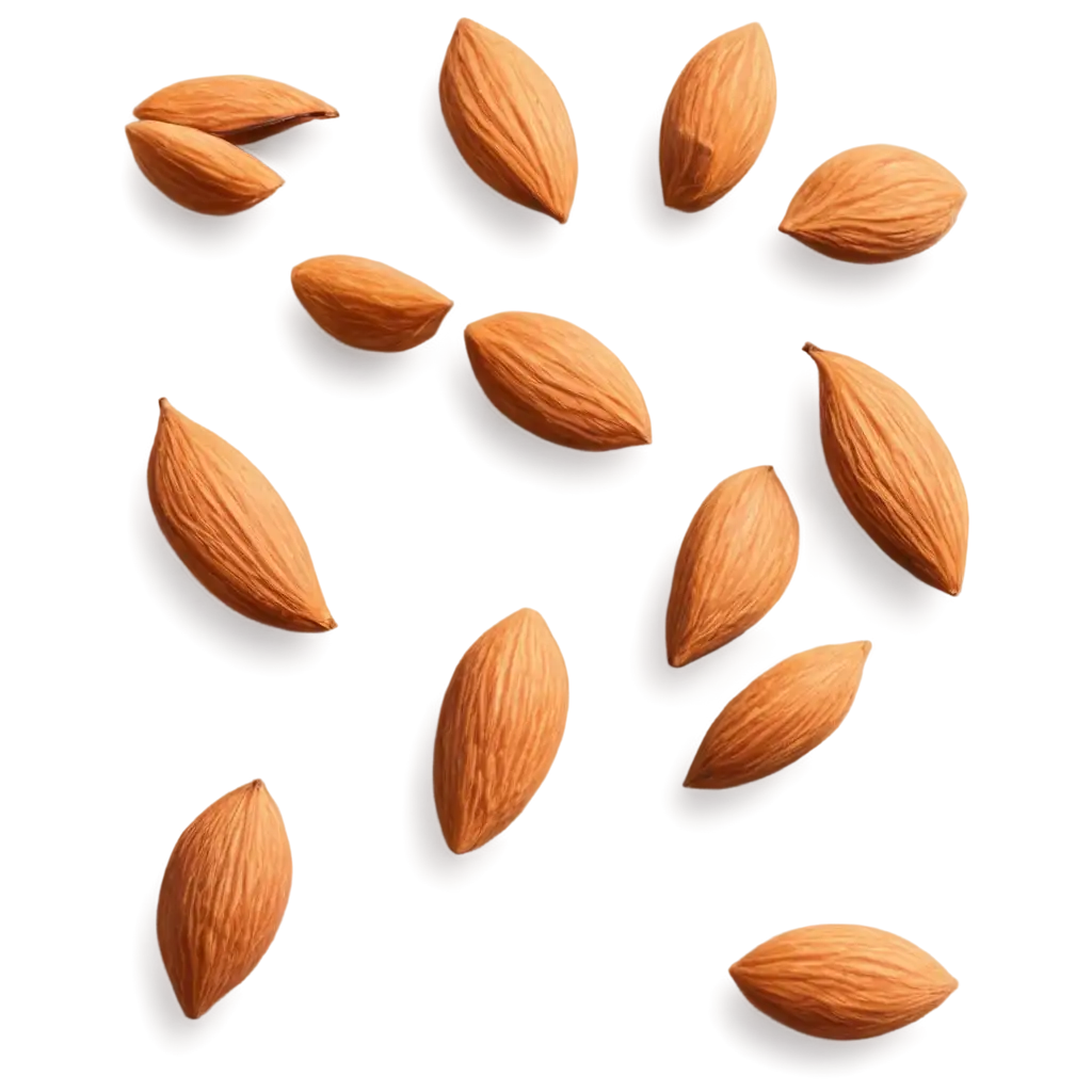 Falling-Almond-PNG-Image-on-White-Background-Perfect-for-Creative-Projects