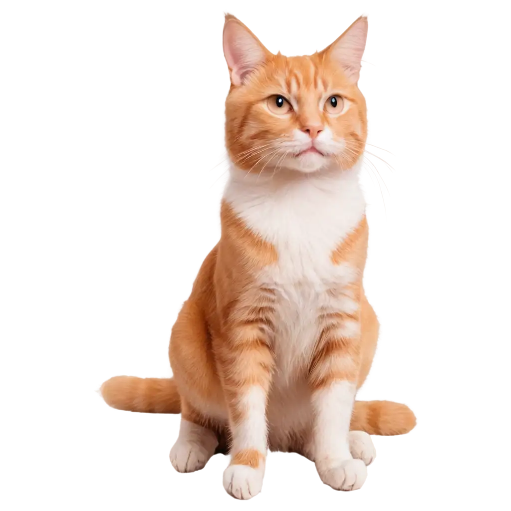 Orange-Cat-PNG-Image-HighQuality-Transparent-Artwork-for-Versatile-Uses