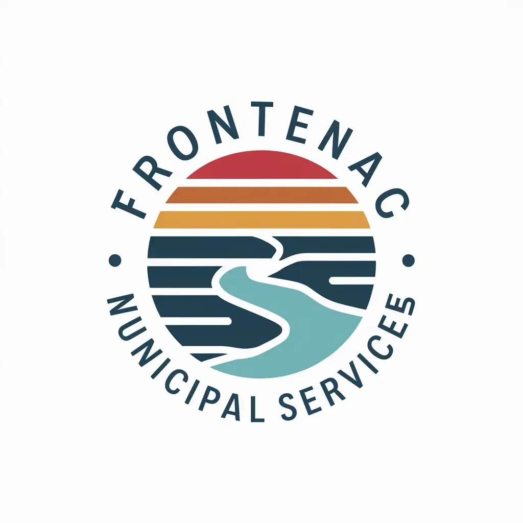 LOGO Design for Frontenac Municipal Services Lakes and Rivers Symbol in Education Industry