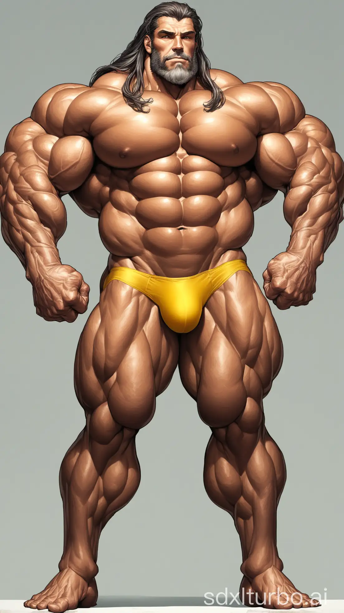 Superhuman-with-Giant-Body-Big-Biceps-and-8Pack-Abs-in-Yellow-Underwear