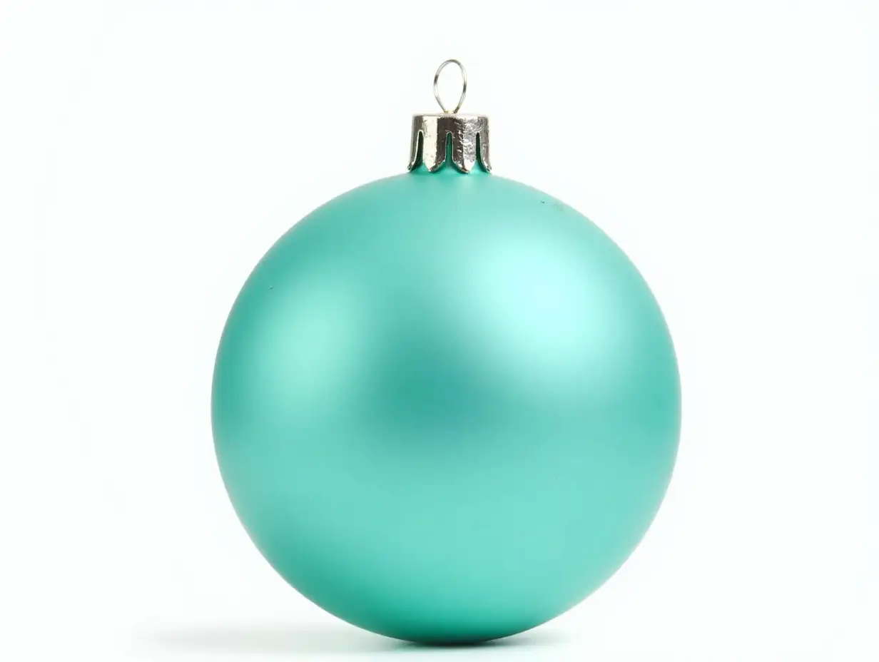 Turquoise-Christmas-Ball-Isolated-on-Transparent-Background