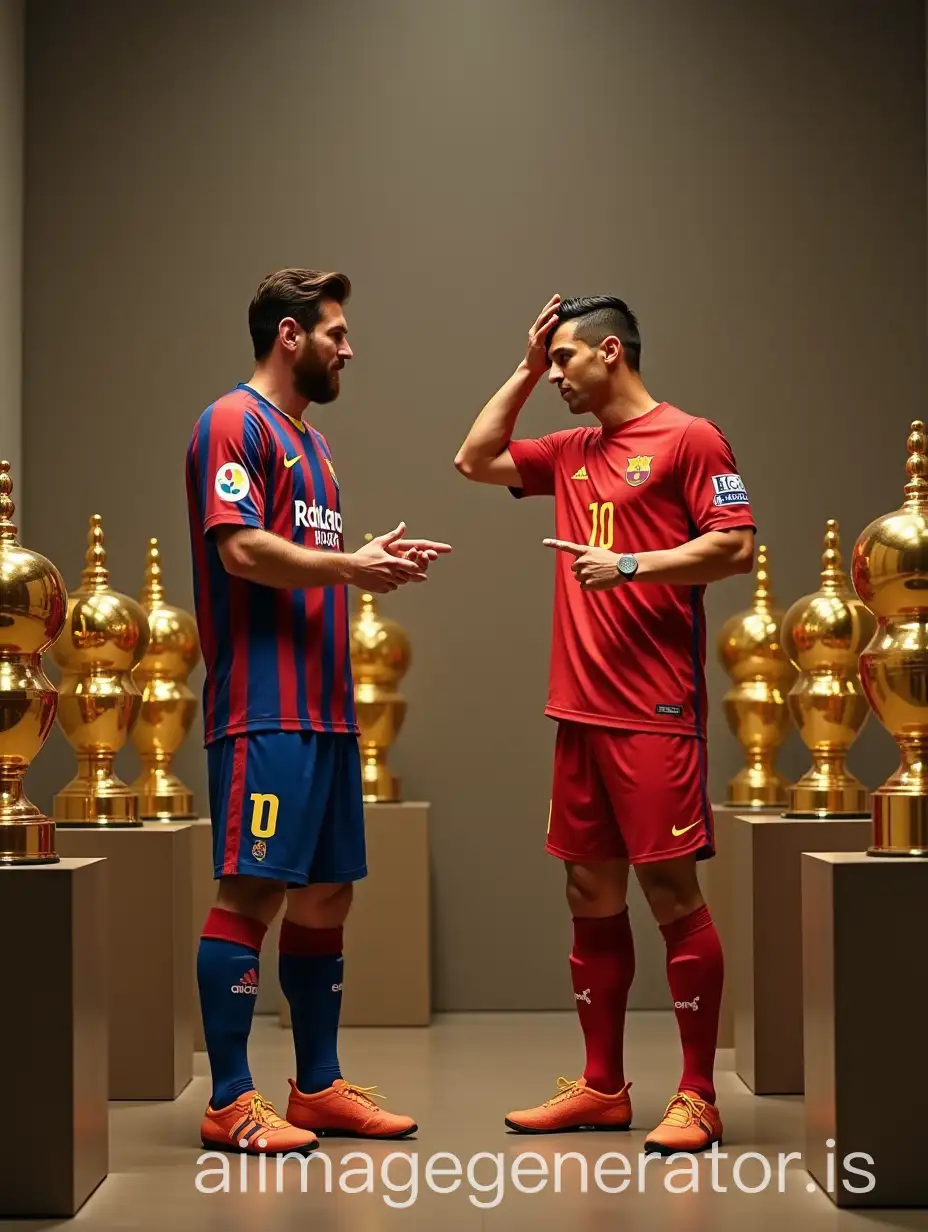 Messi-and-Ronaldo-Stumble-into-Room-Full-of-Golden-Trophies-Looking-Confused