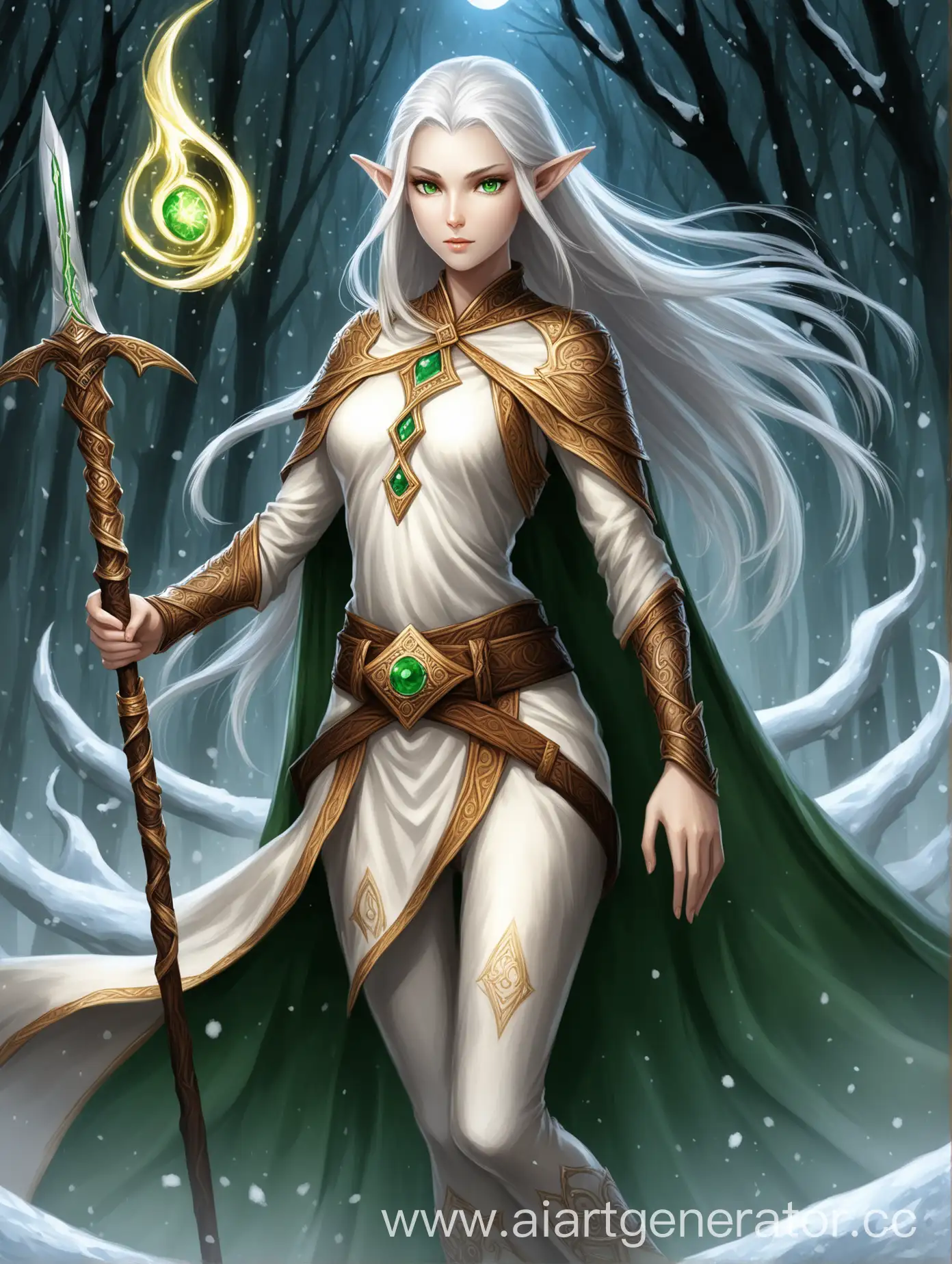 Enigmatic-Elf-Warrior-Skara-with-SnowWhite-Hair-and-Ancient-Spell-Symbols