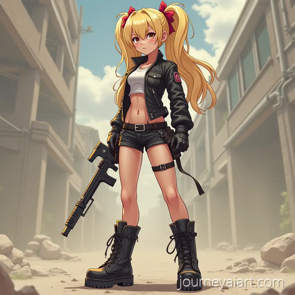 Sadistic-Blonde-Girl-with-Muscular-Body-in-HyperRealistic-Anime-Style-Wearing-Combat-Boots