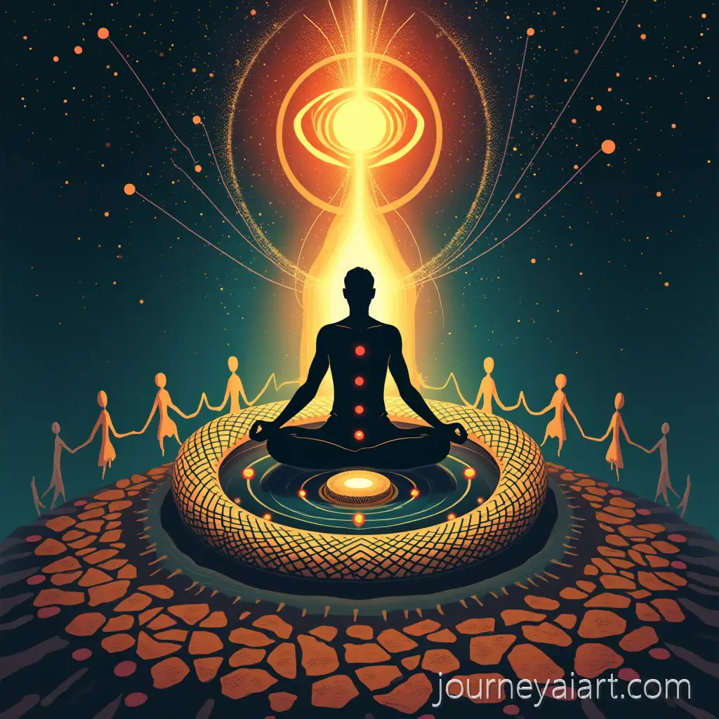 Sacred-Balochi-Mythology-Poster-FeaturingBalochi-Mythology-Poster-Kundalini-Elemental-Fusion-and-Cosmic-Tree-of-Life