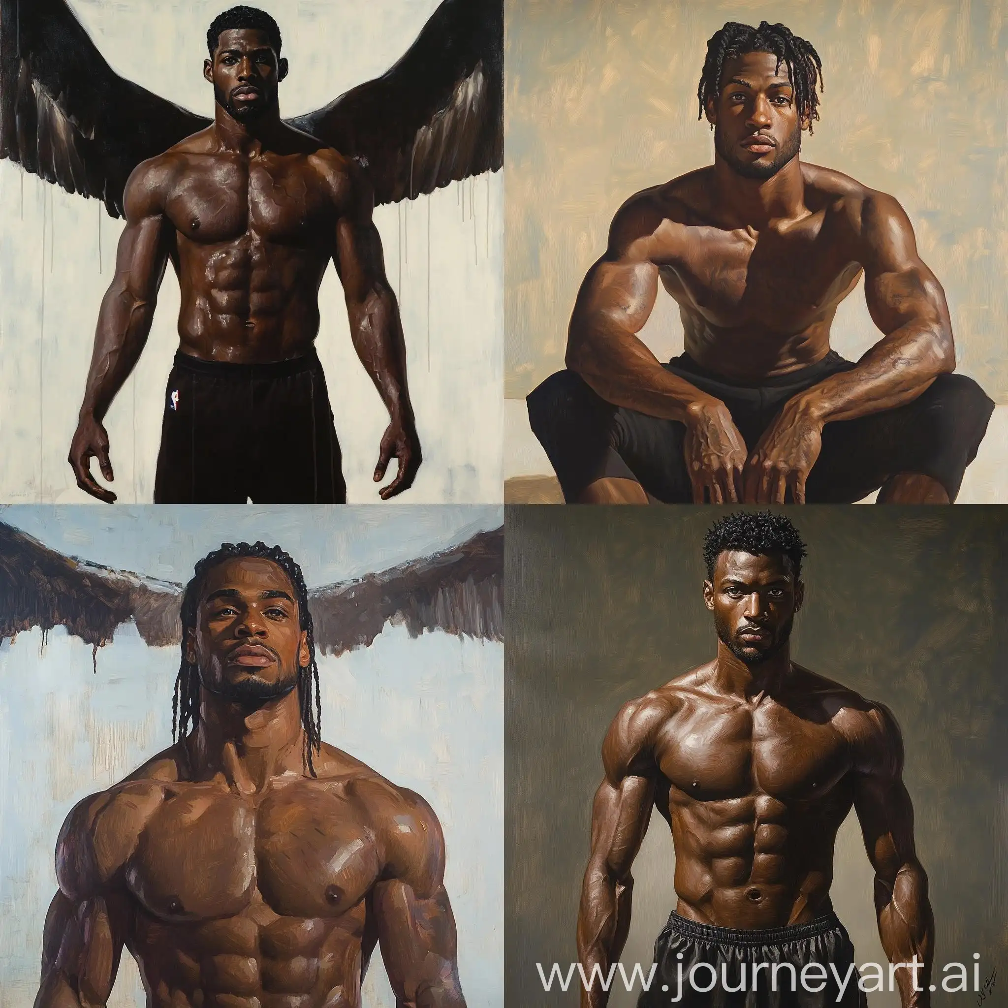 Full-Body-Portrait-of-NBA-Athlete-with-Italian-and-Nigerian-Genetics