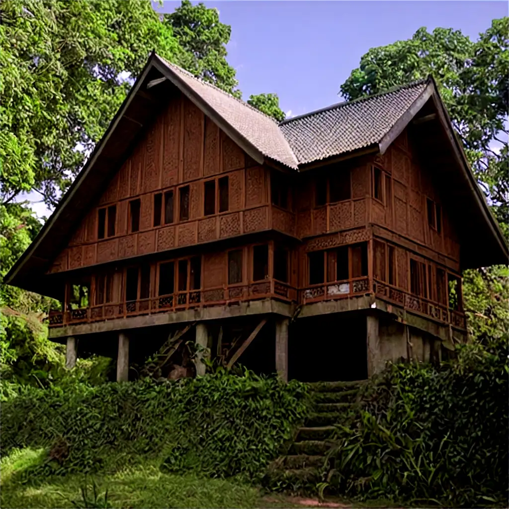 Stunning-Rumah-Toraja-PNG-Image-Capturing-the-Beauty-of-Traditional-Indonesian-Architecture