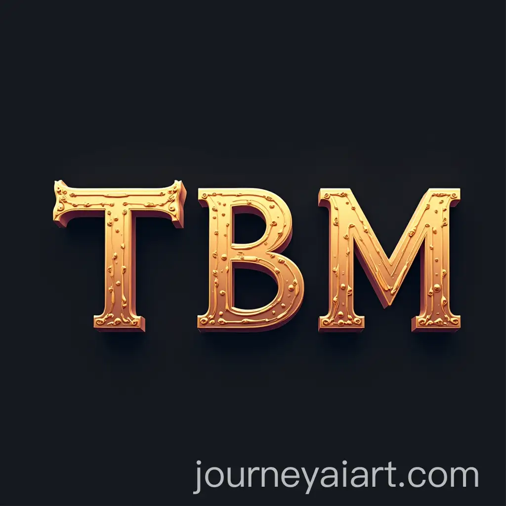 Typography-Logo-Design-with-TBM-Letter-Combination