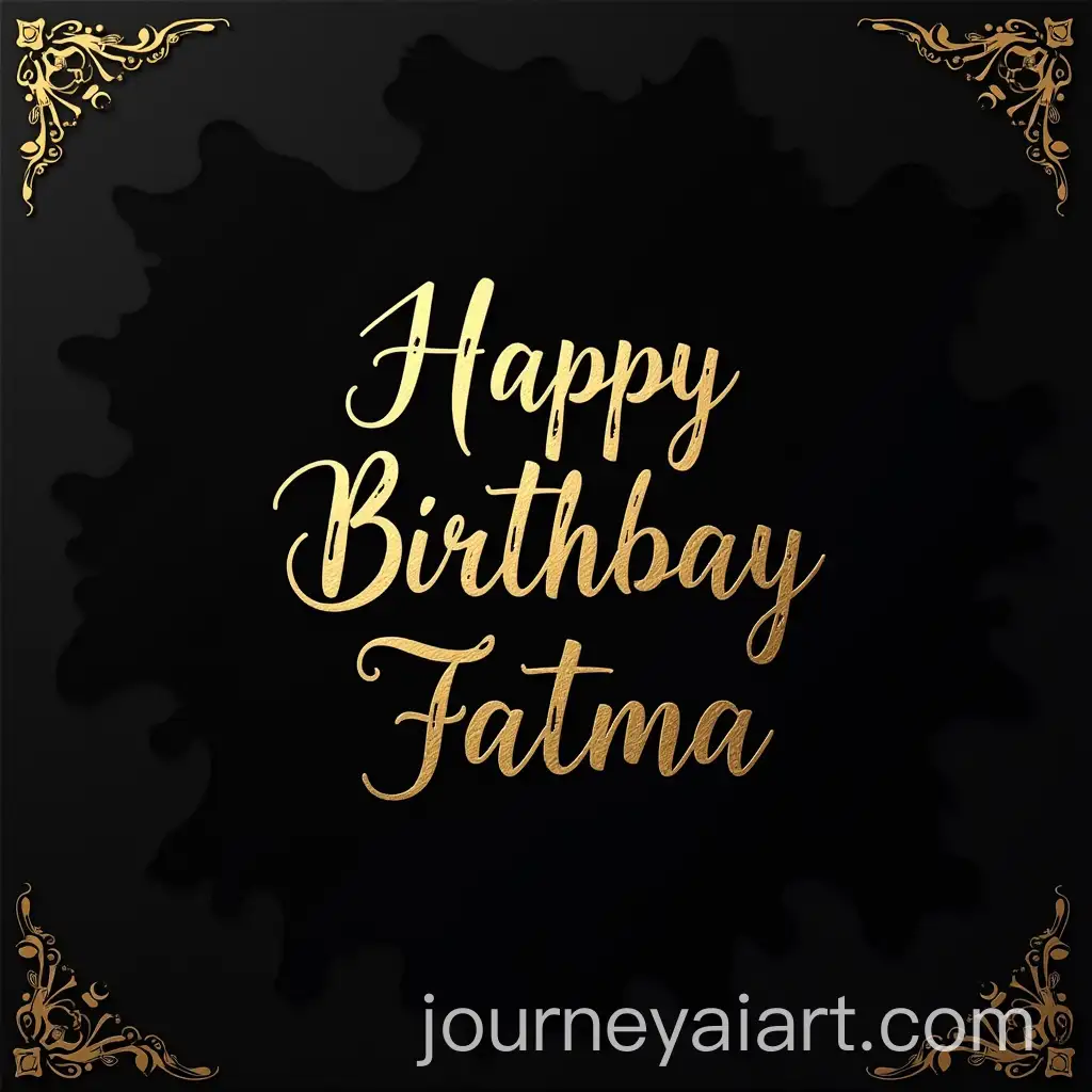 Black-Birthday-Card-with-Golden-Happy-Birthday-Fatma-Inscription