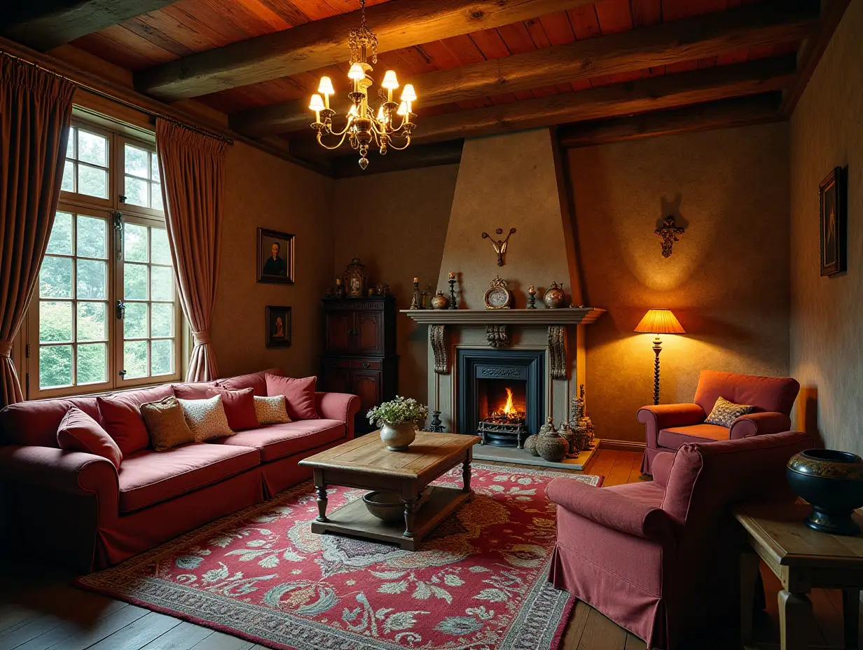 Cozy home, that has been furnished in a fantasy style. The house is full of magical elements