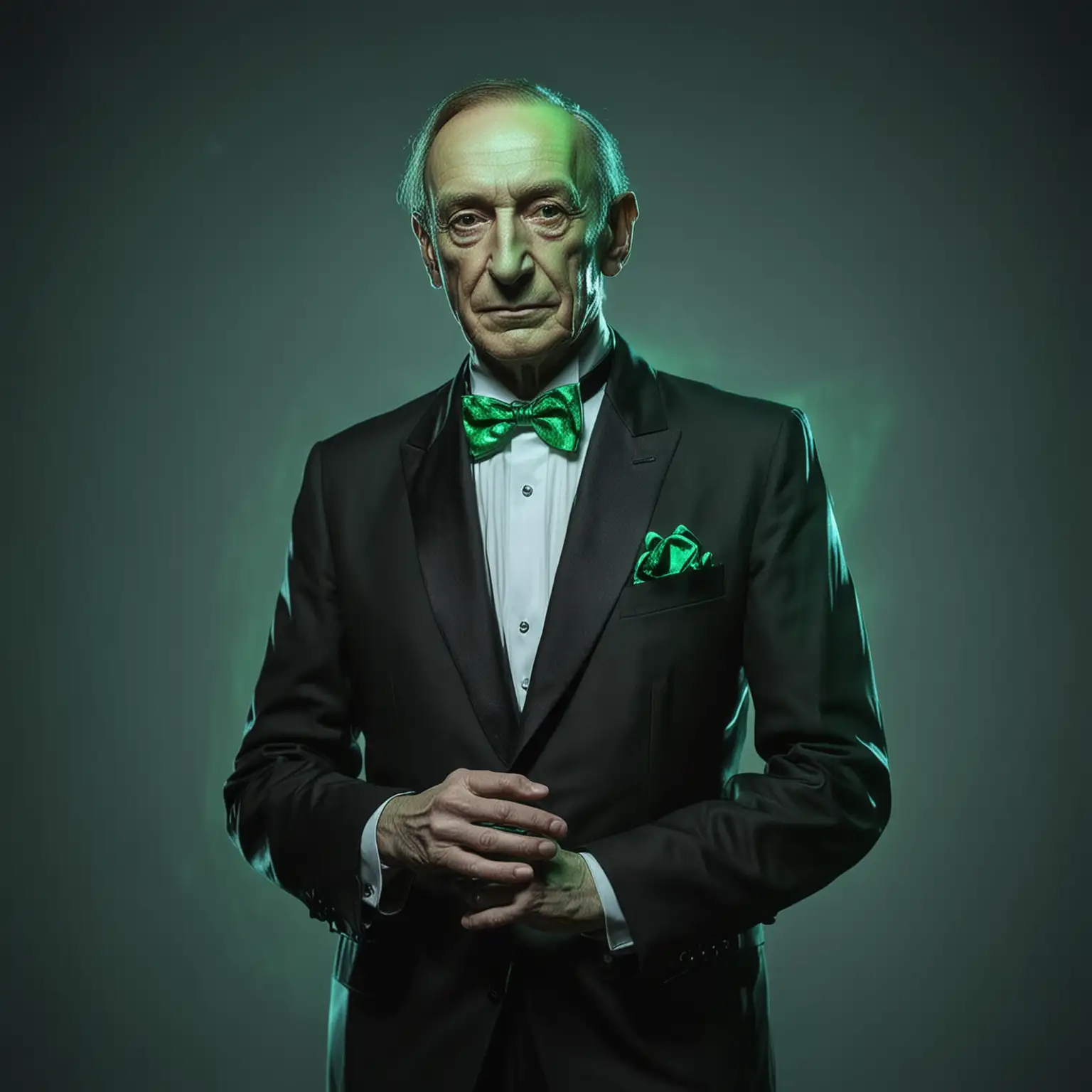 Vladimir Horowitz Pianist Hologram in Green Glow