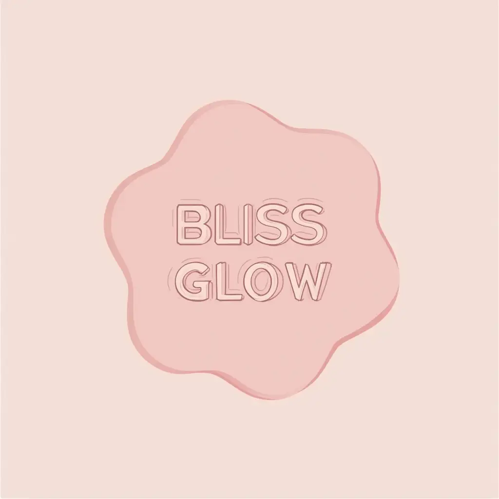 Make me a logo with the name Bliss Glow korean beauty