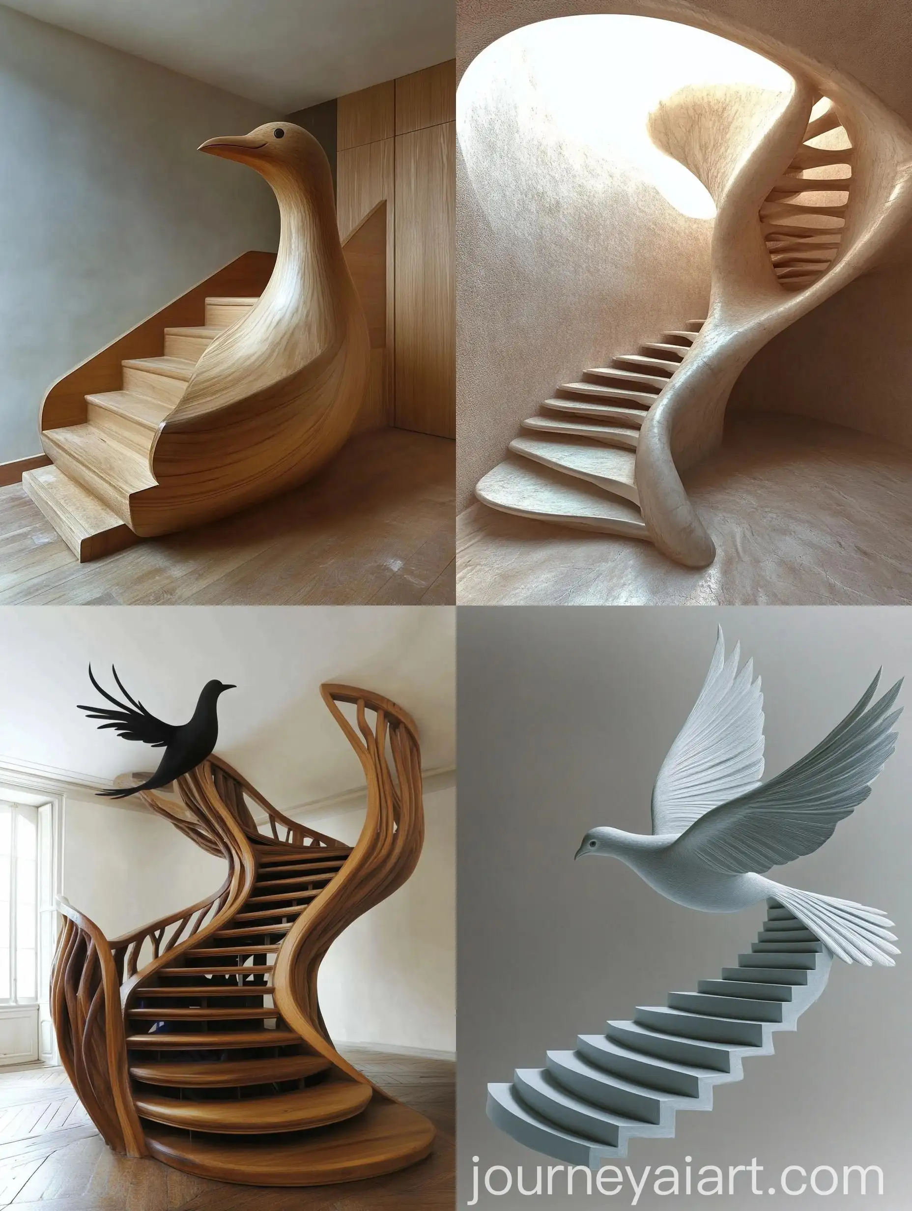 BirdShaped-Staircase-Construction-Idea