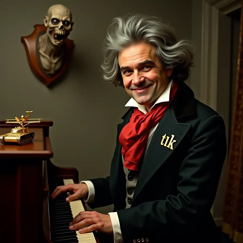 Smiling-Ludwig-van-Beethoven-Playing-Piano-in-19thCentury-Attire-with-Unique-Items