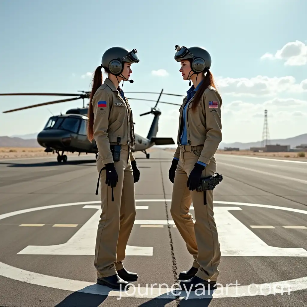 TwoAI-Image-Prompt-Expansion-Russian-Female-Military-Pilots-Standing-Next-to-UH60-Black-Hawk-Helicopter-on-Helipad