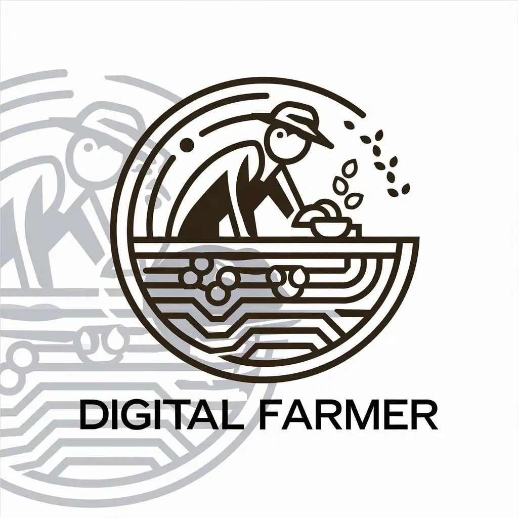 LOGO-Design-for-Digital-Farmer-Vector-Art-with-Sowing-Symbol-and-Clear-Background