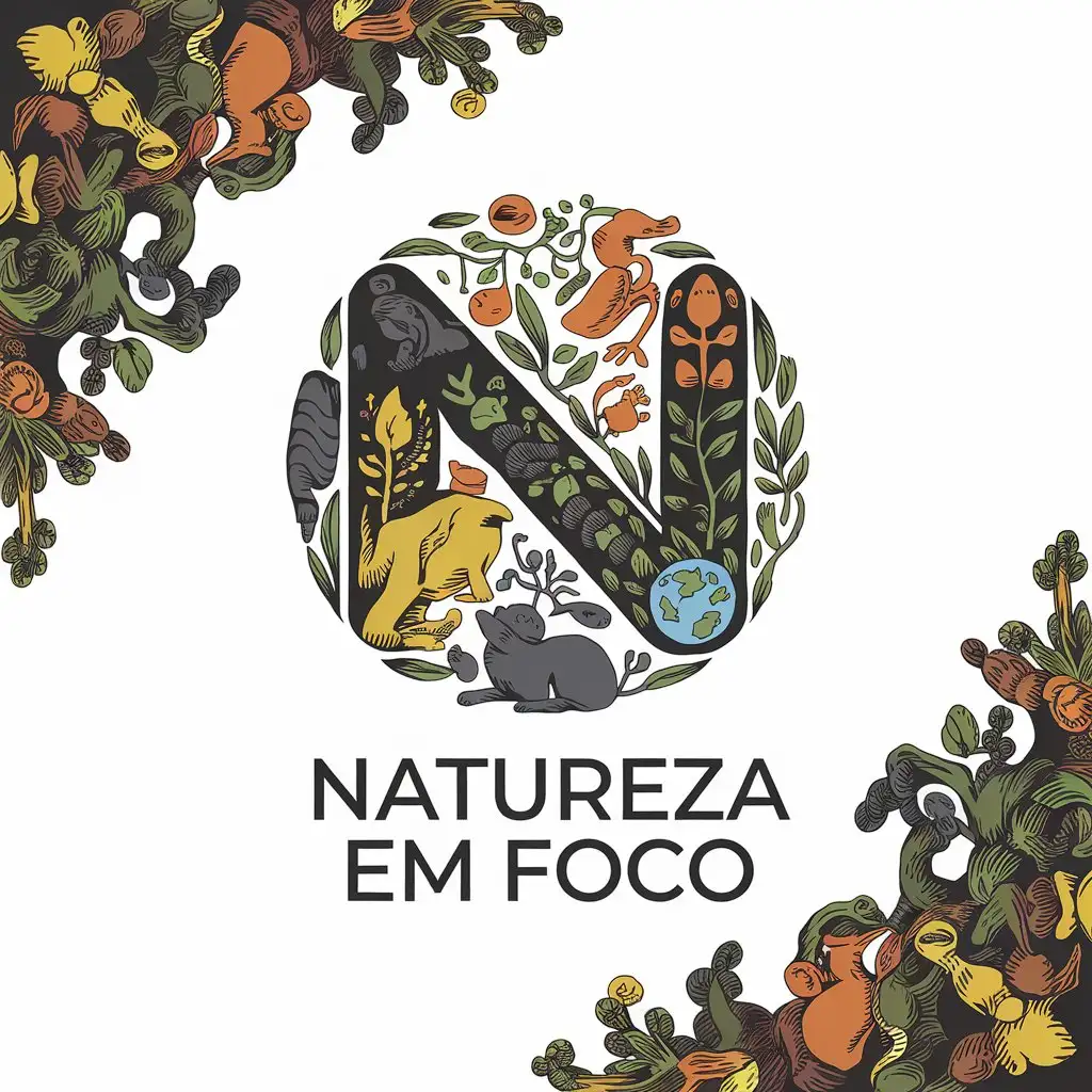 LOGO Design for NATUREZA EM FOCO Animals Plants Planet in Vector Art for Nonprofit