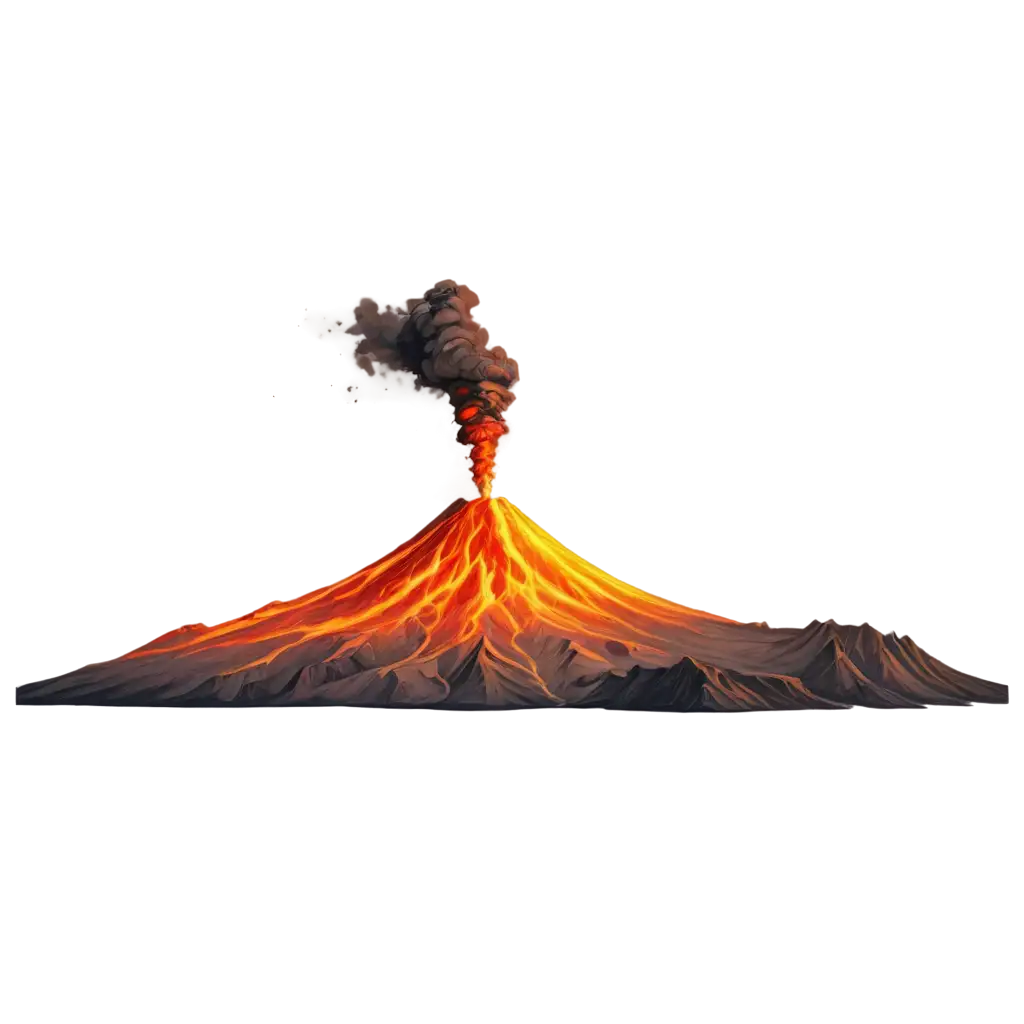 Volcano art