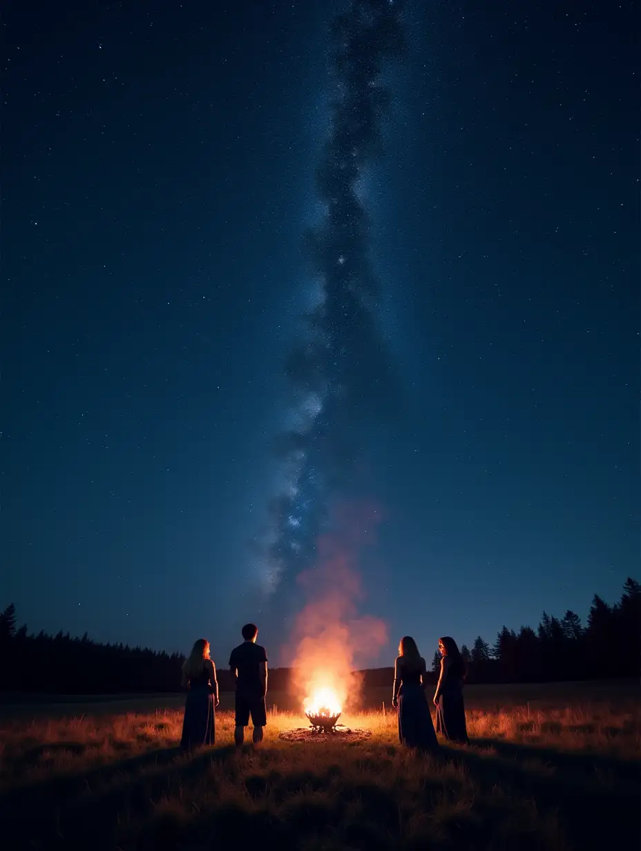 Ceremonial-Starlit-Cosmic-Gathering-Under-the-Milky-Way