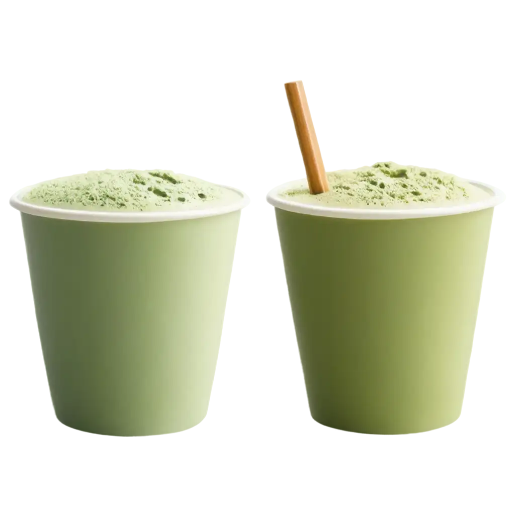 HyperRealistic-3D-Matcha-Milk-Tea-PNG-in-Paper-Cup-with-Runcha-Branding