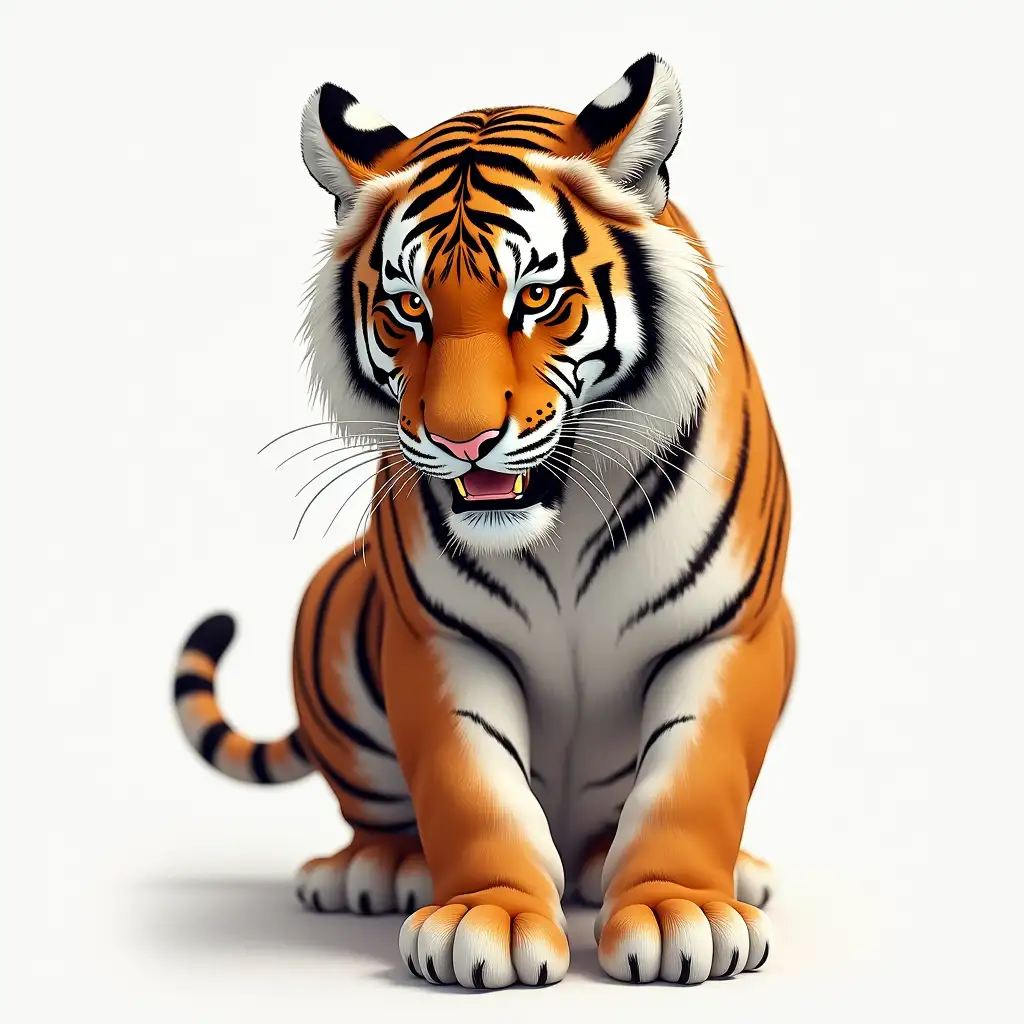 tiger on transparent background