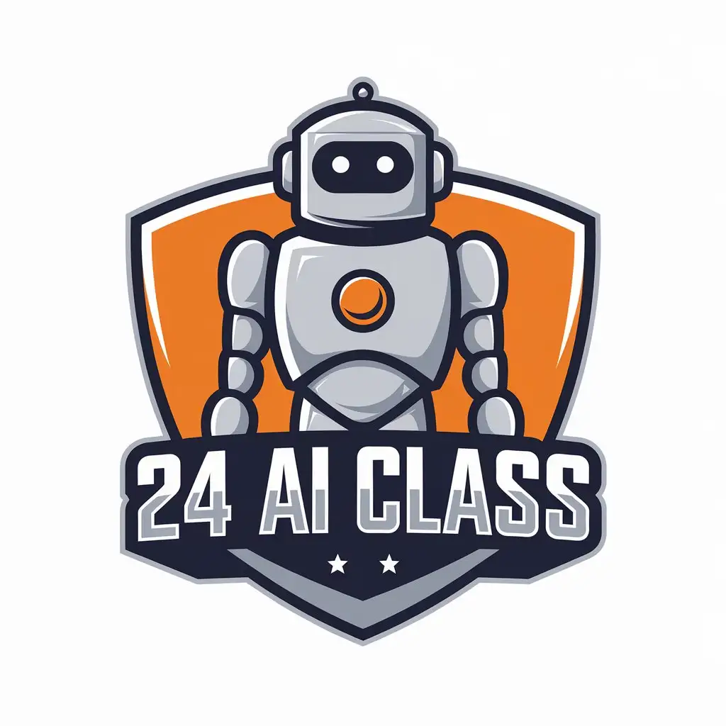 LOGO Design for 24 AI Class Robot Theme for Education Industry