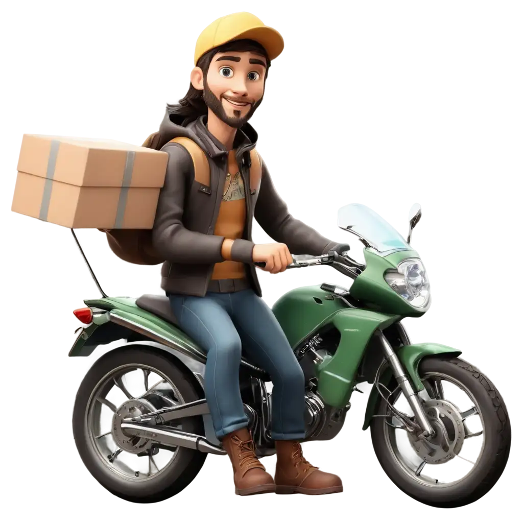 Illustration-of-a-Motorcycle-Deliverer-PNG-Image-for-HighQuality-Visual-Content