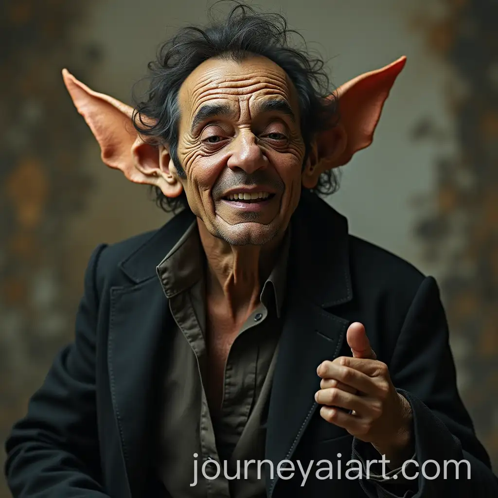 Hungarian-Singer-Nagy-Fer-Portrayed-as-a-Goblin