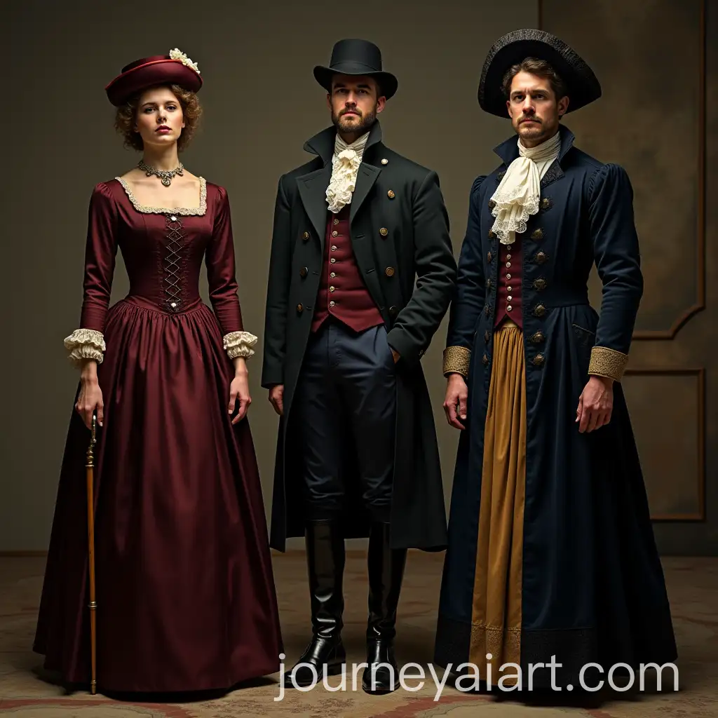 Mid19th-Century-Costumes-Reflecting-Historical-Accuracy-and-Character-Expression