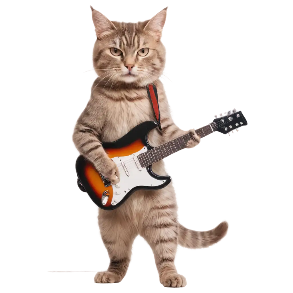 Captivating-PNG-Image-A-Whimsical-Cat-Mastering-the-Guitar