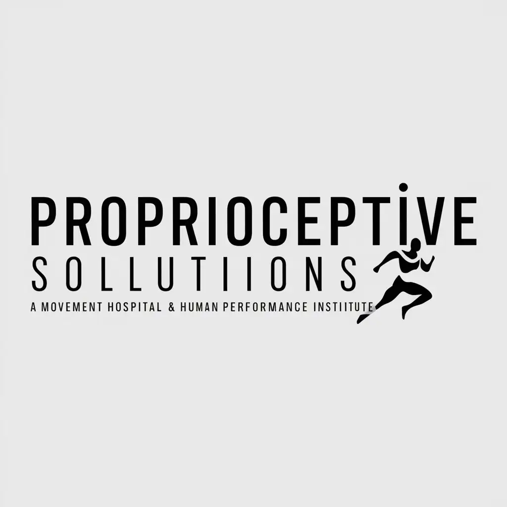 LOGO Design for Proprioceptive Solutions Fitness and Human Performance Institute with Minimalistic Style