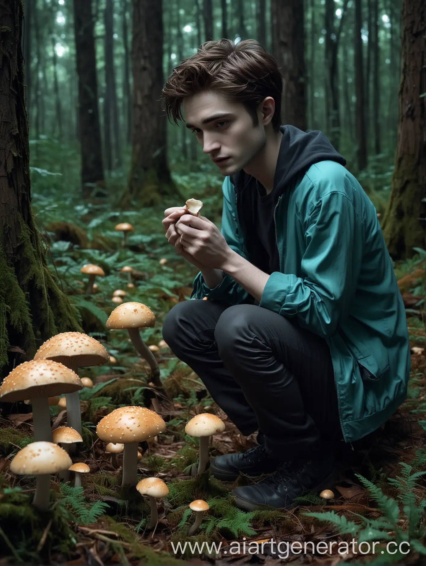 Edward-Cullen-and-Hatsune-Miku-Lick-Mushrooms-in-Night-Forest