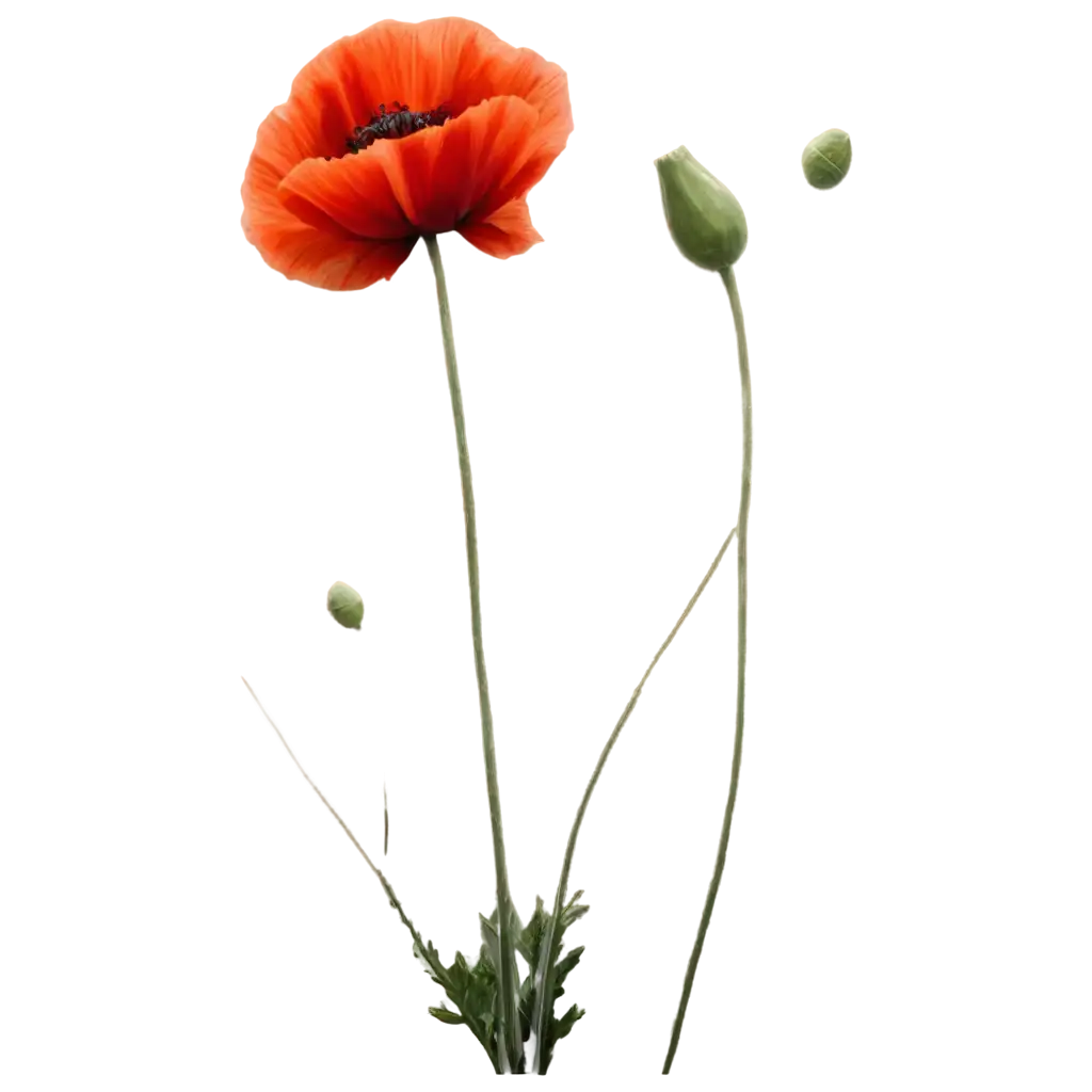 Vivid-Red-Poppy-PNG-Image-Captivating-Floral-Art-for-Digital-and-Print-Media