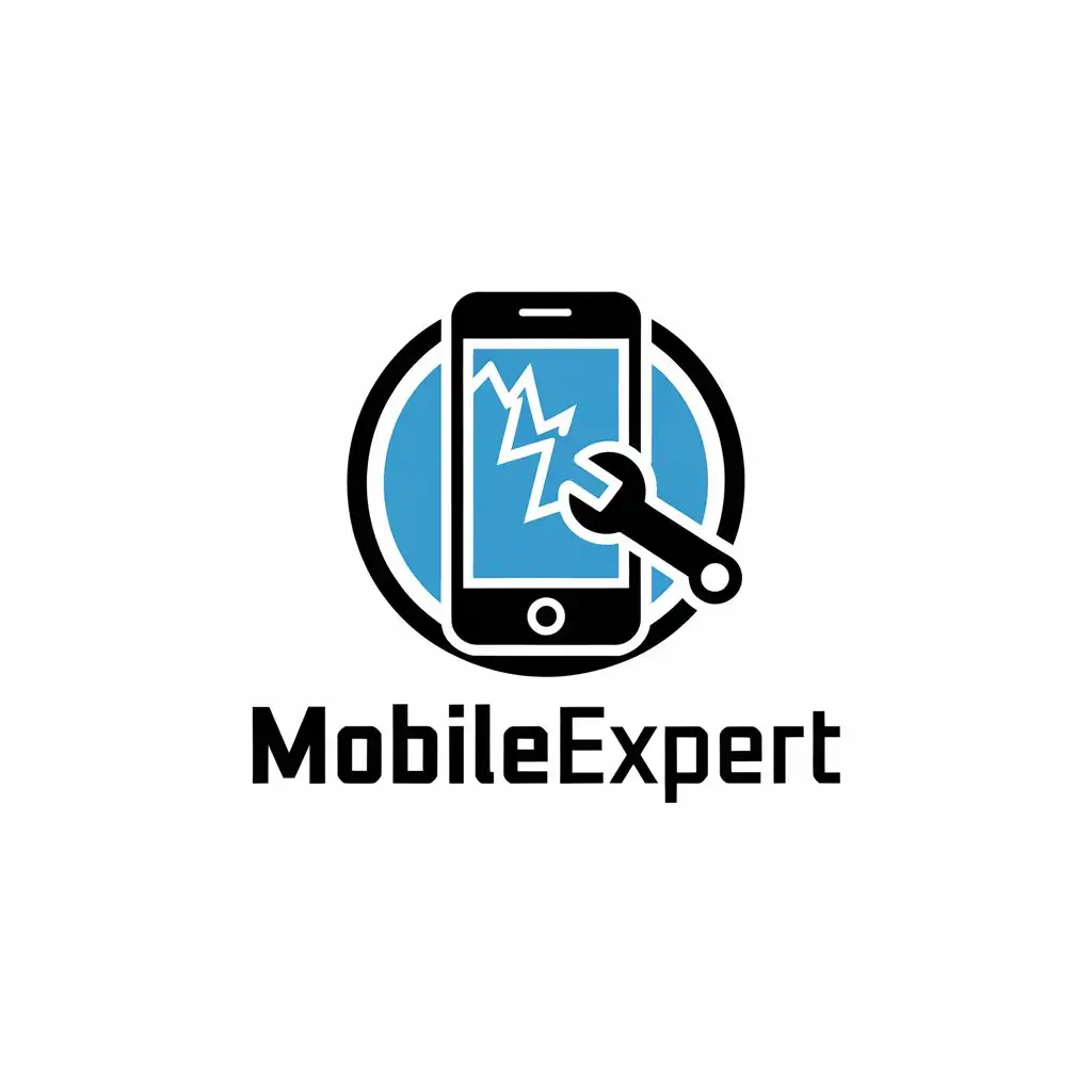 LOGO Design for MobileExpert Phone Repair Symbol for Technology Industry with Clear Background