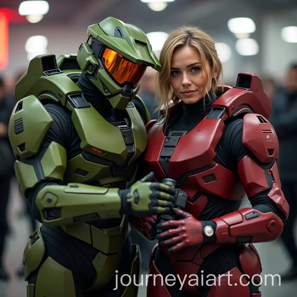 Epic-Selfie-with-Master-Chief-in-Halo-Armor
