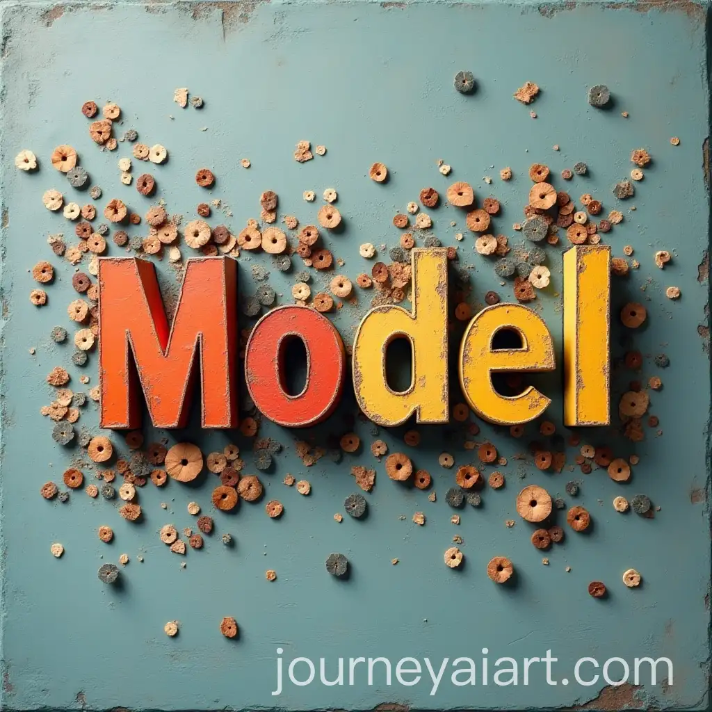 Creative-Typography-Forming-the-Word-Model-from-Letters