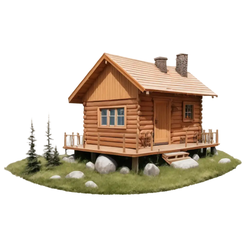 Rustic-PNG-Image-of-a-Small-Clay-and-Wattle-Cabin-Authenticity-in-Every-Detail